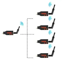 Transmisor y Receptor Inalámbrico WiFi de 100M, Diseño y Molde Personalizados, Sin Extensor de Material, Audio/Video, 1 Tx 4 Rxs, para Laptop/PC/Proyector