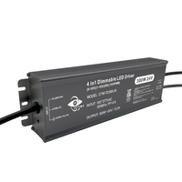 Venta de fábrica ETL 0-10V 4 en 1 Atenuación DC24V 300W IP67 Controlador LED regulable de voltaje constante a prueba de agua