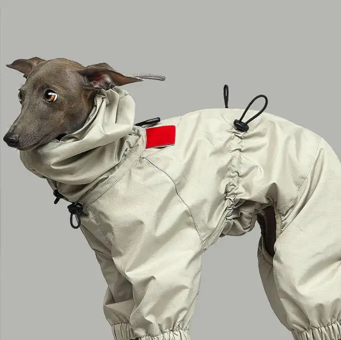 Vêtements pour chiens de grande taille, fouet à quatre pattes, cordon de serrage réglable, imperméable, vêtements pour chiens