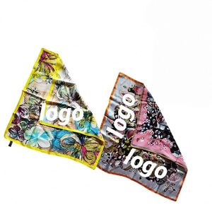 Promotion Brand Custom Customized Eco-friendly Scarves Logo Printed Designs Women Gifts Long Hairbands - Product Image 1