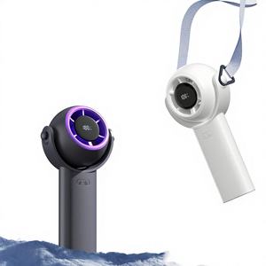 พัดลมพกพาไร้ใบพัดแบบชาร์จไฟได้ ใช้แบตเตอรี่  ขนาดเล็ก  ชาร์จผ่าน USB  เหมาะสำหรับใช้ภายนอกและภายในบ้าน - Product Image 1