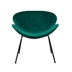 Fauteuil en velours et acier inoxydable, 3 pièces sans échantillon, mobilier moderne rouge et bleu marine, salon noir et or - Product Image 2