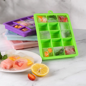 Tự làm xếp chồng lên nhau Chất lượng cao tái sử dụng cấp thực phẩm Silicone Ice Cube khuôn bpa-miễn phí nhà bếp Ice Cream công cụ - Product Image 3
