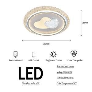 <span class=keywords><strong>Led</strong></span> trần ánh sáng vòng hai màu hiện đại ánh sáng trong nhà bảo vệ mắt bề mặt gắn kết cho phòng ngủ khách sạn Văn phòng nghiên cứu phòng - Product Image 4