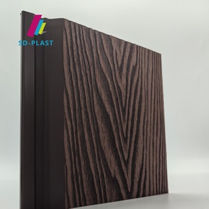 Gợn nước rõ ràng Acrylic WPC Panel tường 2.5-30 mét, CE chứng nhận chất lượng & Composite WPC bên ngoài valla Panel l-hình dạng góc - Product Image 1