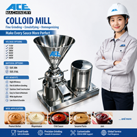 Ss 304 pâte d'ail d'arachide industrielle faisant la Machine fabricant de lait d'écrou fruits et légumes gingembre jus meulage moulin colloïdal