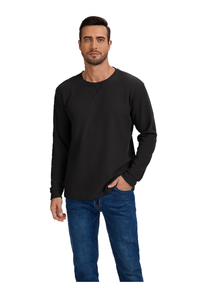 New Style Custom <strong>Men's</strong> Cotton/Polyester Long Sleeve <strong>Crop</strong> <strong>Tops</strong> T-Shirt Casual Jersey Plus Size - Product Image 5