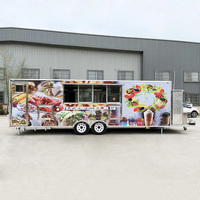 Camion de nourriture avec cuisine complète, remorque de nourriture Mobile de 7 m, dubaï, Offre Spéciale