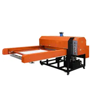 Double stations big size large heating sublimation transfer flag 100x120 80*100 cm dual heated hydraulic heat press machine