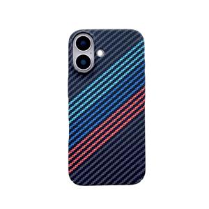 Funda para Teléfono Móvil con Patrón de <span class=keywords><strong>Fibra</strong></span> de Carbono para iPhone 17, Funda Trasera Magnética, Funda Rígida de PC - Product Image 1