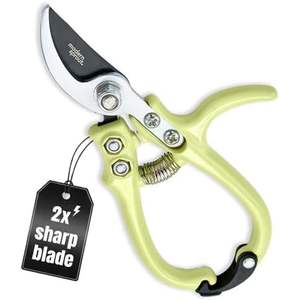 AOZOU - Juego de 4 Podadoras de Transferencia para Diestros con Estructura de Mariposa en Color Salvia, Cuchillas de Acero al Carbono, Ligeras y Manuales para Jardinería - Product Image 6