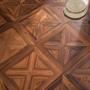 Suelo de Parquet de Ingeniería Multicapa de Palisandro Negro con Sistema T&G, Reductor de Ruido, Cepillado, Grado ABCD, 16mm 20mm, para Sala de Estar - Product Image 1