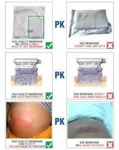 Membrana de película anticongelante para 360 Cryo Lipólisis Congelación de grasa Máquina de adelgazamiento corporal Cryo Fat Freeze Sculpting