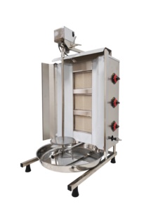 Vente flash - Machine à fumer la viande au gaz automatique Foodsense à 3 brûleurs pour <span class=keywords><strong>kebab</strong></span> et shawarma - Barbecue commercial - Product Image 1
