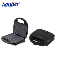 Sonifer SF-6149 Gaufrier électrique vertical 2 tranches avec plaques antiadhésives, personnalisable avec logo, nouveau modèle pour la maison