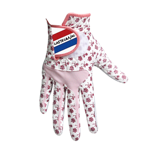 Sur Mesure De Qualité Supérieure imprimé Floral d'hiver cabretta cuir gant de golf - Product Image 2