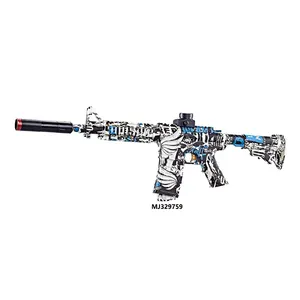 Jouet électrique automatique pour garçons M4A1 Water Light Splatter Metal Graffiti Gel Mitrailleuse