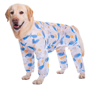 Vêtements pour chiens de compagnie à quatre pattes en maille d'été imprimée <span class=keywords><strong>Labrador</strong></span> Shiba Inu <span class=keywords><strong>Golden</strong></span> <span class=keywords><strong>Retriever</strong></span> pour chiens de taille moyenne et grande - Product Image 1