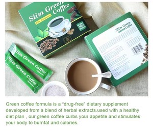 Polvo de café verde adelgazante Natural para pérdida de peso Trim Fit Diet en Tailandia Ganoderma Instant Minceur Cafe Drum Packaging - Product Image 4