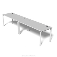 Bureau de travail personnalisé pour 2 personnes, table de travail avec structure en acier carbone pour bureau à domicile ou espace de travail du personnel