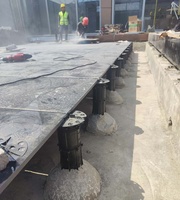Socle réglable en plastique PP recyclé pour terrasse, balcon, support de revêtement de sol en WPC