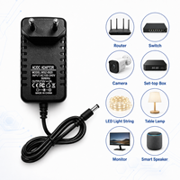 Alimentation à découpage OEM personnalisée 6V 2A 2000mA 12W, adaptateur AC/DC avec prises multiples US EU UK AU pour caméra de vidéosurveillance et moniteur