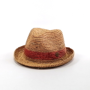 Handmade unisex rơm Fedora Hat với Ribbon in giá rẻ Panama <span class=keywords><strong>Raffia</strong></span> Crochet cho hàng ngày thường sử dụng ngoài trời mùa hè biểu tượng tùy chỉnh - Product Image 4
