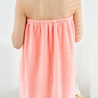 Ensemble de serviettes de bain pour femmes, logo personnalisé, robe de bain, Spa, serviette de salle de bain, jupe, tissu éponge léger, peignoir réglable, vente en gros