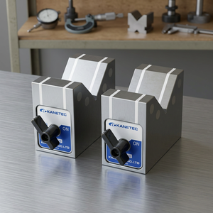 Étau magnétique d'angle Kanetec V Block KMV-80D pour adsorption et fixation d'équipements mécaniques - Product Image 2