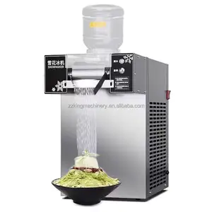 Automatic snowflake flake cream crusher maker make shaved ice shaver machine