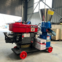 STROSEN Machine de traitement des granulés d'aliments pour animaux à usage domestique, nouvelle, à haute productivité, entraînée par un moteur diesel de type 300, vente chaude