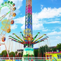 Équipement de divertissement pour parc d'attractions en plein air, manèges à balançoires volantes excitants et stimulants, tour volante à vendre