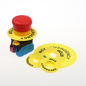 Anneau <span class=keywords><strong>d</strong></span>'alarme jaune <span class=keywords><strong>d</strong></span>'<span class=keywords><strong>urgence</strong></span>, <span class=keywords><strong>bouton</strong></span> <span class=keywords><strong>d</strong></span>'arrêt <span class=keywords><strong>d</strong></span>'<span class=keywords><strong>urgence</strong></span>, en forme de champignon, 23mm de diamètre - Product Image 4