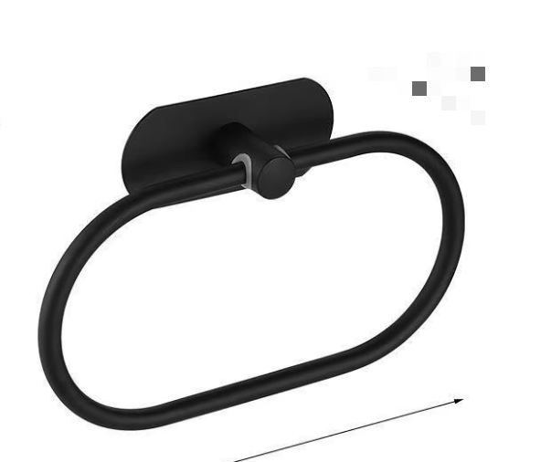 Anneau porte-serviette noir