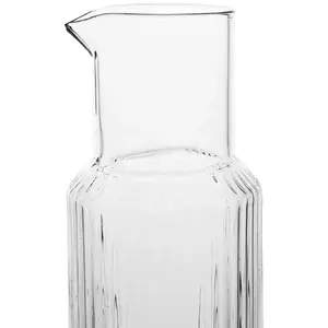 맞춤형 북유럽 스타일 1L 내열 유리 폭발 방지 얼음 주전자 꽃 찻주전자 주스 냉수 컵