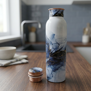 Alliage d'aluminium de haute qualité, écologique, compatible lave-vaisselle, résistant à l'eau bouillante, design minimaliste, double paroi isolée, 750 ml - Product Image 1