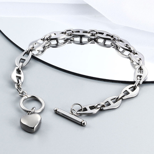 Demandez le catalogue <span class=keywords><strong>U</strong></span>, bracelets à chaîne <span class=keywords><strong>N</strong></span>, mode, <span class=keywords><strong>50</strong></span> forme <span class=keywords><strong>de</strong></span> cadenas en forme <span class=keywords><strong>de</strong></span> cœur, bijoux en acier inoxydable, cadeau, prix <span class=keywords><strong>de</strong></span> gros - Product Image 6