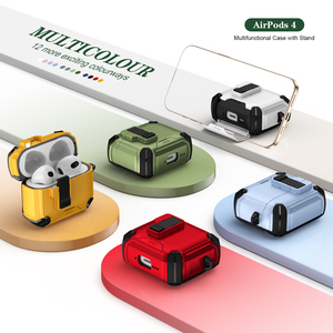 غطاء حماية جديد مضاد للسقوط لسماعات AirPods 4 وAirPods Pro 2 مع حامل للهاتف وغطاء قابل للطي - Product Image 5