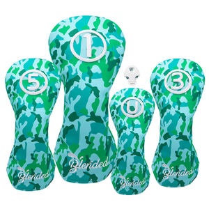 Housses de clubs de golf en cuir PU à prix de gros, housses fantaisie avec bande élastique pour clubs de golf - Product Image 1