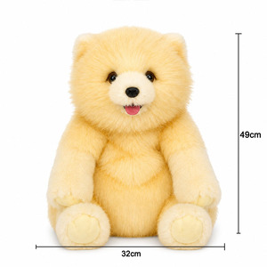 Sac à dos en peluche <span class=keywords><strong>Chow</strong></span> <span class=keywords><strong>Chow</strong></span>, sac animalier chiot avec fermeture éclair, rangement, bretelles réglables, poussoir pour faire jouer de la musique, cadeaux pour enfants, filles et fans de chiens - Product Image 6