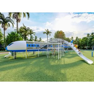 Toboggan en plastique d'équipement de terrain de jeu extérieur pour enfants en acier inoxydable de qualité marine IPEMA pour enfants dans un terrain de jeu public - Product Image 6
