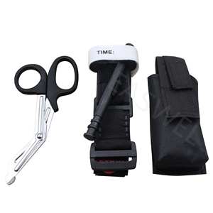 Général Garrot à une main Application Premiers soins + Ciseaux traumatiques + Pochette d'urgence Set - Product Image 1