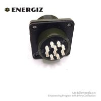 Connecteur circulaire mâle de haute qualité EnerGiz Electronics à 10 positions MS3102A 18 en alliage d'aluminium/alliage de cuivre