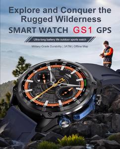 Smartwatch GPS Android DT G1 Sportivo con Schermo AMOLED da 1,43 Pollici, Bussola, Memoria da 4GB, Mappe Offline, Batteria da 860mAh, Impermeabile 3ATM, Cinturino in Gomma per Esterni - Product Image 4