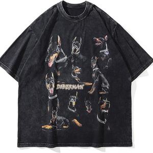 Camiseta de Hombre con Estampado Extra Grande, Ropa Urbana de Dibujos Animados, Camiseta Informal de Verano - Product Image 1