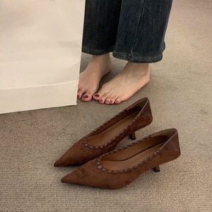 Zapatos de Tacón Bajo de Satén con Pedrería, Elegantes y Sexys, para Invierno, Cómodos, con Punta en Pico, Impermeables, para Hombre y Mujer - Product Image 5