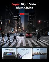 Caméra de tableau de bord 4K+1K avec enregistrement en boucle, capteur SONY, ADAS, GPS, vision nocturne 4K, surveillance de stationnement avant et arrière 4K pour voiture