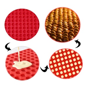 Tapis de cuisson rond en Silicone, <span class=keywords><strong>Mini</strong></span> <span class=keywords><strong>moule</strong></span>, 140 221 468 cavités, <span class=keywords><strong>pour</strong></span> cookies au chocolat en forme de goutte, gommes, bonbons - Product Image 3