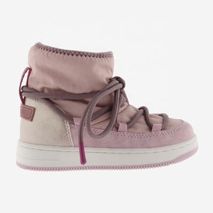 Trẻ Em Tùy Chỉnh Màu Hồng Sang Trọng Ấm Áp Chống Trượt Không Thấm Nước Mắt Cá Chân Cô Gái Nền Tảng Khởi Động - Product Image 6