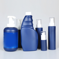 Produit personnalisé 40ml 140ml 145ml 165ml 500ml Gommage Bleu Spray Lotion cosmétique Bouteille de lavage en plastique Crème pour le visage Bouteille à pompe nettoyante